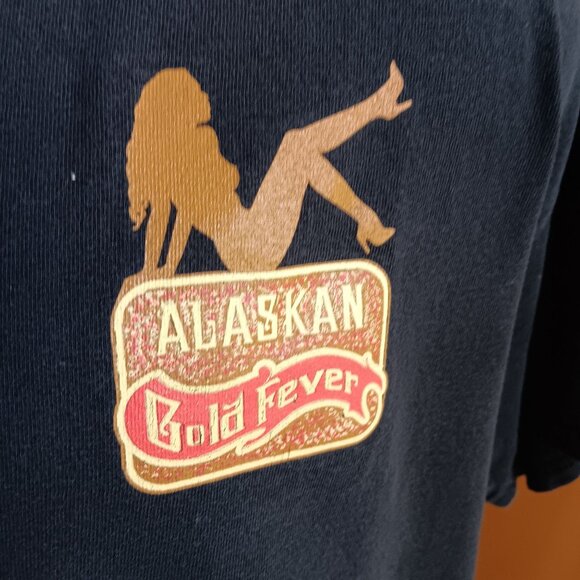 Large Vintage T-shirt Alaskan Gold Fever 100% YeK Claim Jumper 2 Sided Boxy - Picture 3 of 5